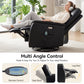 PU Leather Power Lift Recliner Chair with Vibration Massage & Lumbar Heat, Electric Stand Assist Chair with Cup Holders & Side Pockets – Gray
