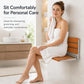 Wall-Mounted Folding Shower Seat – Stainless Steel Fold-Down Bath Bench for Seniors, 400 lb Capacity