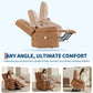 Heavy-Duty Electric Power Lift Recliner Chair with Heat & Massage, PU Leather Stand Assist Chair with Adjustable Backrest & Footrest