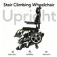 Foldable Aluminum Electric Stair Climbing Wheelchair with 250W Motor
