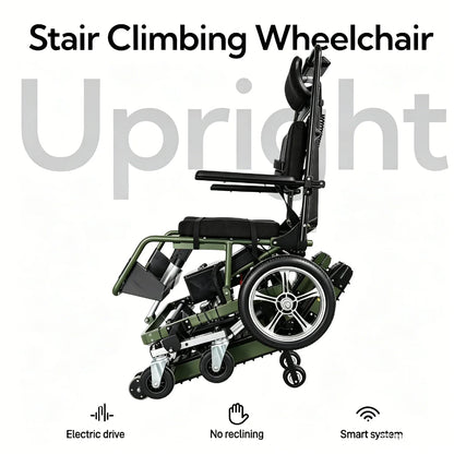 Foldable Aluminum Electric Stair Climbing Wheelchair with 250W Motor