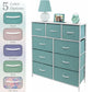 9-Drawer Nightstand Chest, Bedside Storage Dresser & Organizer for Bedroom, Home Office and Living Room