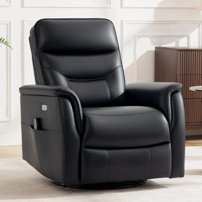 PU Leather Power Lift Recliner Chair with Vibration Massage & Lumbar Heat, Electric Stand Assist Chair with Cup Holders & Side Pockets – Gray