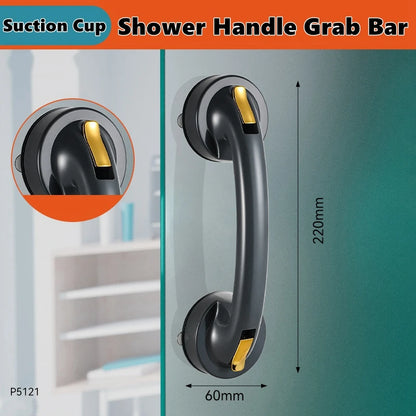 Suction Shower Grab Bar – Bathroom Safety Handle for Bathtub, Seniors & Elderly