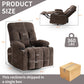 360° Swivel Rocker Recliner Chair – Manual Upholstered Lounge Chair with Cup Holders & Side Pockets for Living Room