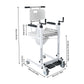 3-in-1 Patient Transfer Chair – Adjustable Shower & Commode Wheelchair for Home Care