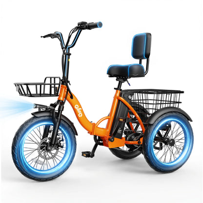 Triker 2.0 Folding Electric Tricycle – 1200W Motor, 48V Battery & 18" Fat Tires