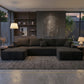 131-Inch U-Shaped Modular Cloud Sectional Sofa Bed – Oversized Boneless Corduroy Deep Seat Couch, No Assembly Required