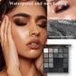 Smoky Eyeshadow Palette, Matte, Pearlescent & Fine Glitter Shades, Silky Blendable Eye Makeup