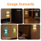 Rechargeable LED Motion Sensor Night Light, USB Charging Color-Changing Ambient Lamp for Bedroom, Hallway & Living Room