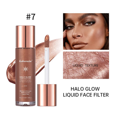 2-in-1 Liquid Illuminator and Highlighter, Dewy Radiant Face and Body Shimmer Makeup