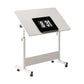31.5-Inch Height Adjustable Overbed Table with Wheels, Mobile Rolling Laptop Desk for Home Office & Hospital, Black