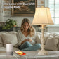 28.5-Inch Rustic Farmhouse Table Lamps, Set of 2, for Living Room and Bedroom