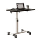 Height Adjustable Overbed Laptop Desk with Wheels, Tilting Mobile Rolling Computer Table for Bed, Couch, Home & Hospital