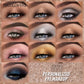 10-Piece Shimmer Eyeshadow and Highlighter Set, Soft Creamy Texture, Glitter Finish