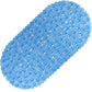 Oval Pebble PVC Bathtub Mat 36x69cm, Non-Slip Shower Mat with Suction Cups & Drainage Holes for Bathroom