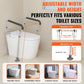 Adjustable Toilet Safety Rail – Height & Width Adjustable Bathroom Support Frame, 300 lbs Capacity