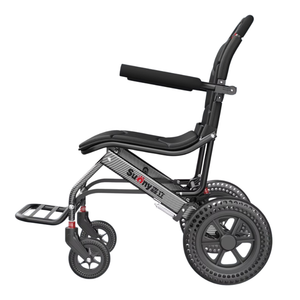Ultra-Lightweight Foldable Ergonomic Portable Wheelchair for Seniors