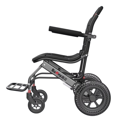 Ultra-Lightweight Foldable Ergonomic Portable Wheelchair for Seniors