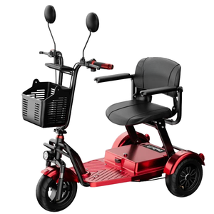 1000W Small Family Electric Tricycle Foldable For Elderly Woman With Backrest Mobility Scooters For Seniors Lightweight 3 Wheels
