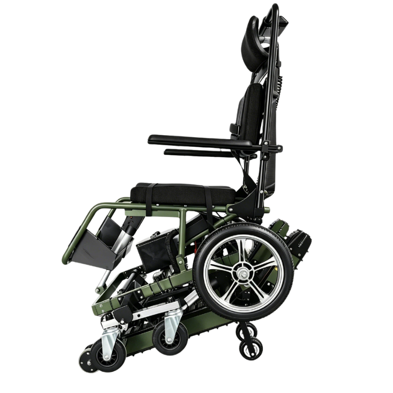Foldable Aluminum Electric Stair Climbing Wheelchair with 250W Motor