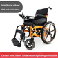 Lightweight Folding Electric Wheelchair for Elderly and Disabled