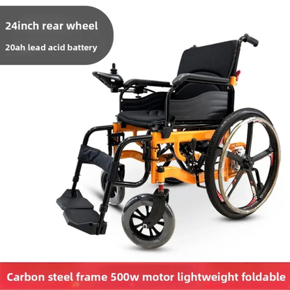 Lightweight Folding Electric Wheelchair for Elderly and Disabled