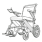 Foldable Electric Wheelchair for Elderly and Disabled