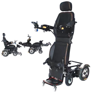 Electric Power Wheelchair with Reclining and Standing Functions for Adults
