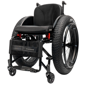 5802 All-Terrain Sports Wheelchair with Shock Absorbers and Snow Tires
