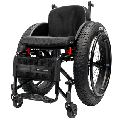 5802 All-Terrain Sports Wheelchair with Shock Absorbers and Snow Tires
