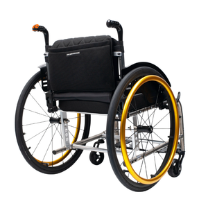 Extra-Large Lightweight Titanium Alloy Foldable Sports Wheelchair