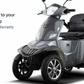500W 4-Wheel Folding Electric Mobility Scooter with 31-Mile Range