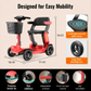 Foldable 4-Wheel Electric Mobility Scooter for Elderly, 250W 36V