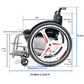 Extra-Large Lightweight Titanium Alloy Foldable Sports Wheelchair
