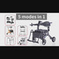 3-in-1 Electric Rollator Walker & Wheelchair with Seat & Shopping Bag for Seniors