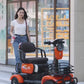 800W Foldable 3-Seater Electric Mobility Scooter with Child Seat