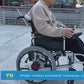Foldable Carbon Steel Electric Wheelchair with Large Wire Wheels