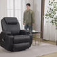 Power Lift Recliner Chair with Massage & Heat, PU Leather Electric Stand Assist Recliner for Living Room & Bedroom