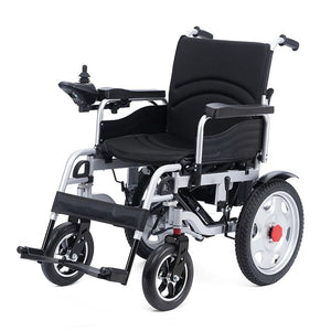150 KG Large Capacity Steel Silla De Ruedas Electrica Folding Lightweight Portable Electric Wheelchair